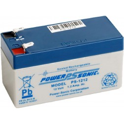  Batteria al piombo Powersonic PS 1212 - Powersonic PS1212 - Powersonic PS-1212 con approvazione VDs - 12 V 1,2 Ah - Batteria ricaricabile al piombo (SLA) - AGM/piombo 